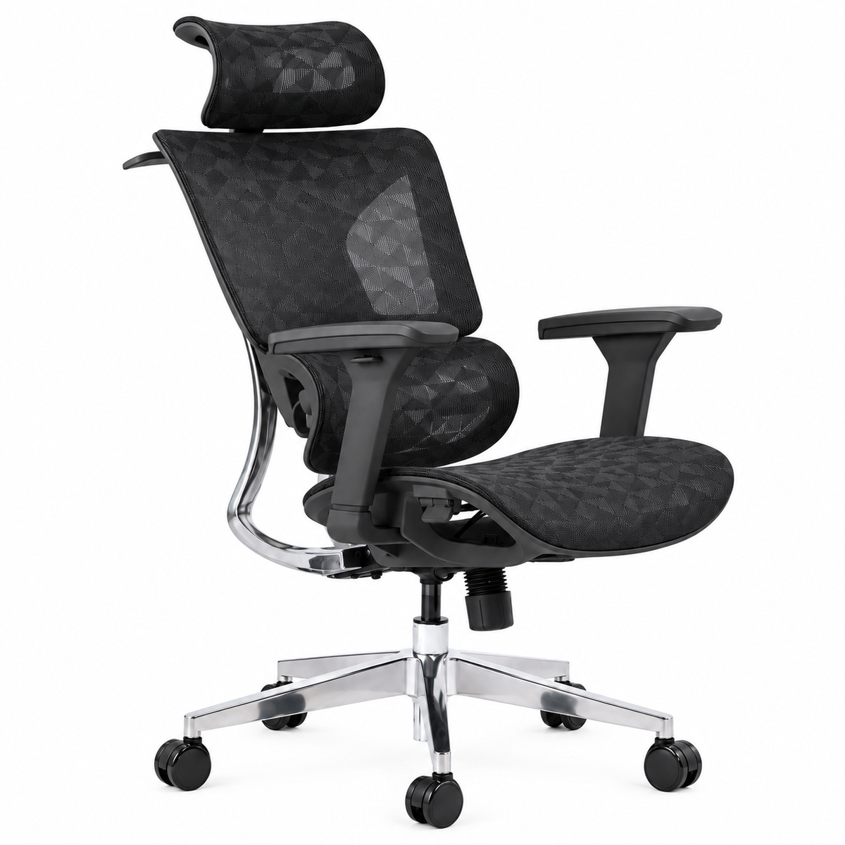 ERGOWAVE S1 Ergonomic Mesh Office Chair with Retractable Footrest