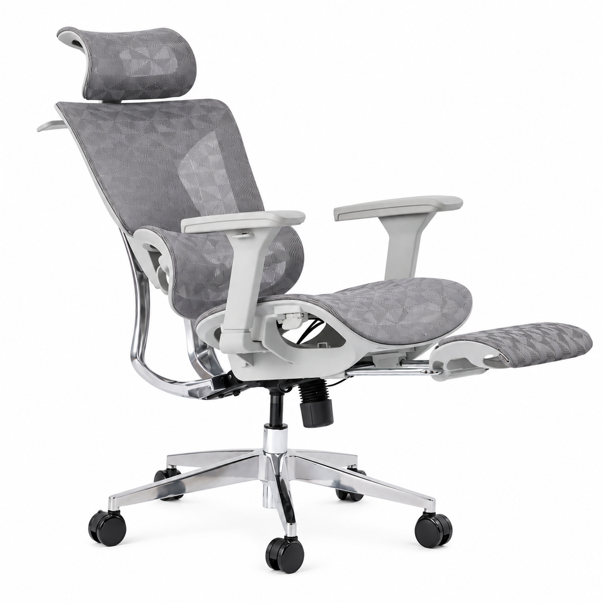 ERGOWAVE S1 Ergonomic Mesh Office Chair with Retractable Footrest