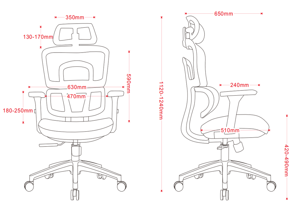 ERGOWAVE-V1 Pro Ergonomic Office Chair