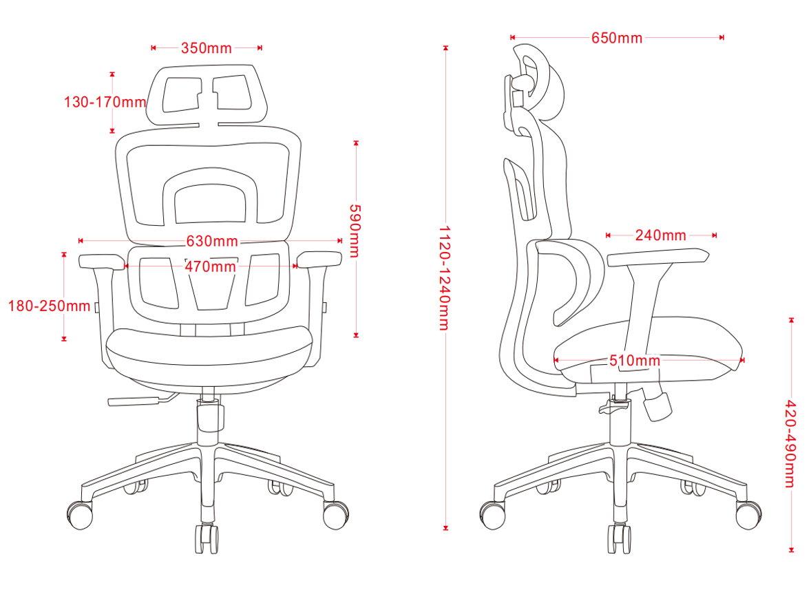 ERGOWAVE-V1 Pro Ergonomic Office Chair