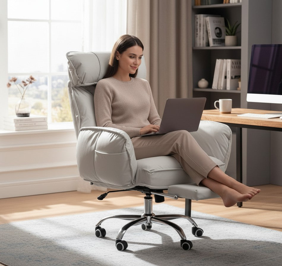 ERGOWAVE L1 Home Office Flexible Lazy Armchair （180 degree recline)