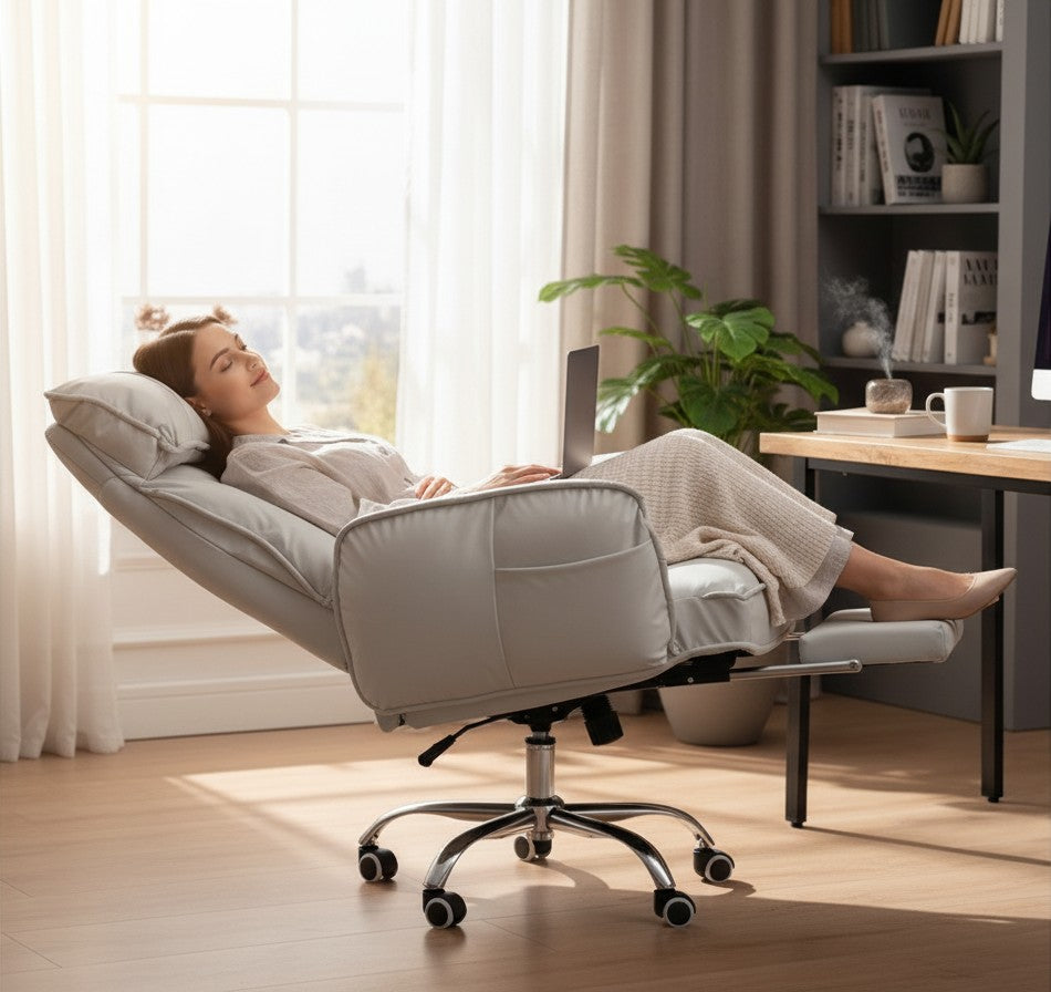 ERGOWAVE L1 Home Office Flexible Lazy Armchair （180 degree recline)