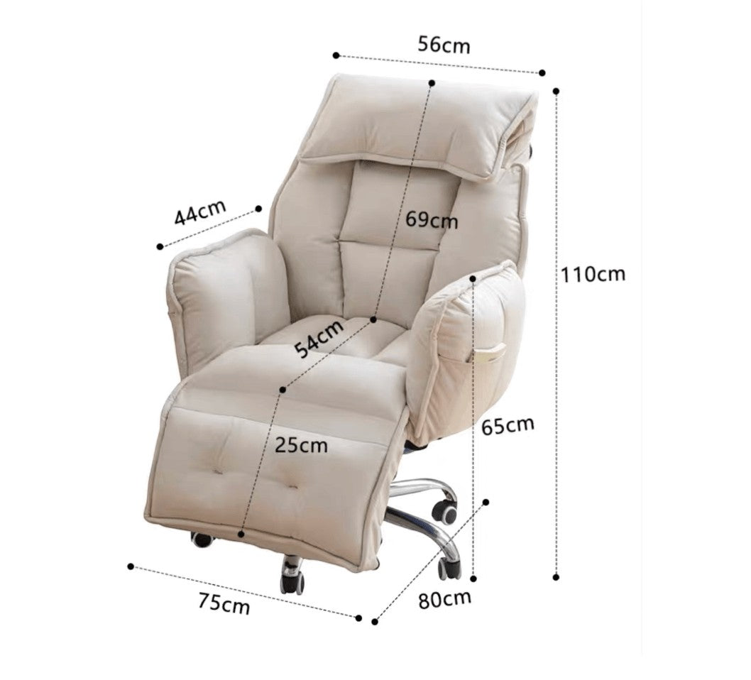 ERGOWAVE L2 Home Office Flexible Lazy Armchair （180 degree recline)